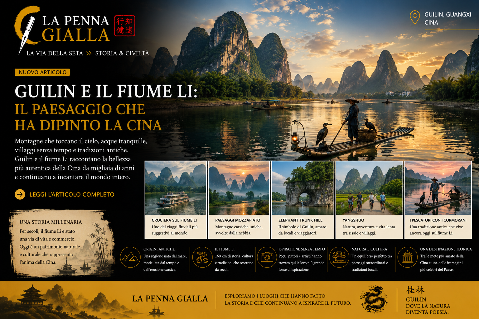 Guilin e il fiume Li: il paesaggio che ha dipinto la Cina